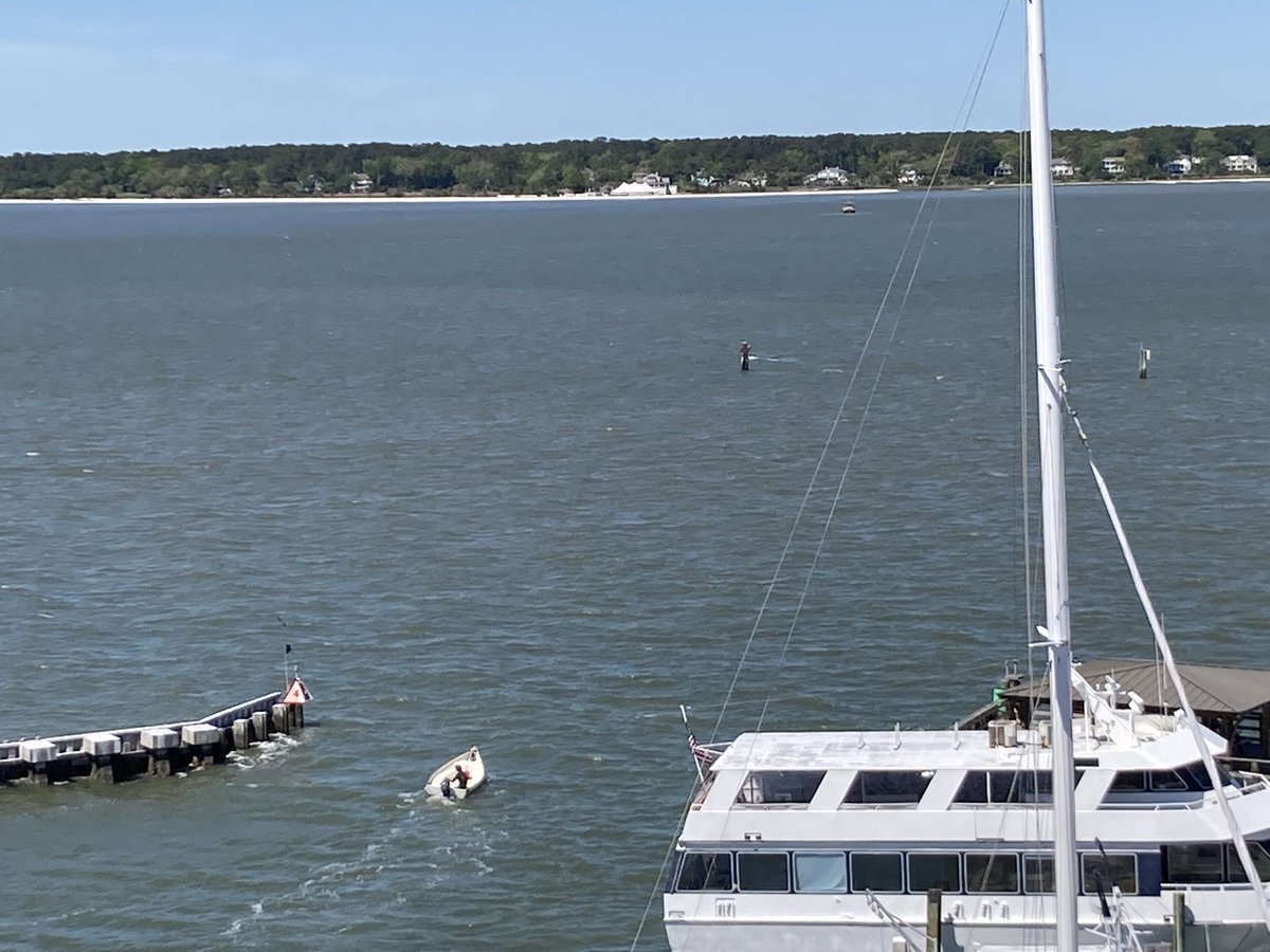 ‘Stinky Pete’ setting off to go after the “Black Sparrow” in @hiltonheadsc. #Pirates #HiltonHead