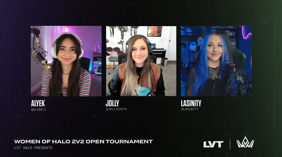 The @LVTHalo x WOH 2v2 is still going strong. Shout out to our lovely host @alyekly and the talented casters @JollyCasts and @LaSinity ! Broadcast team is doing an incredible job today!