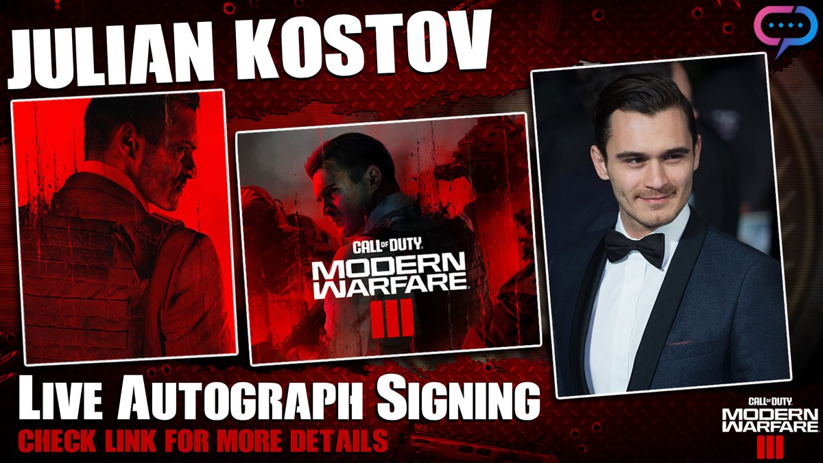 StreamilyLive's tweet photo. Modern Warfare fans! Julian Kostov is going LIVE, this Wednesday, April 17th! Get your prints now and watched them signed live by Makarov himself! Details in link: https://t.co/5jD2KvsMrr
@YulianKostov #ModernWarfareSaga #BattlefieldLegends #WarfareCommunity #juliankostov https://t.co/gW8O3zCWQh