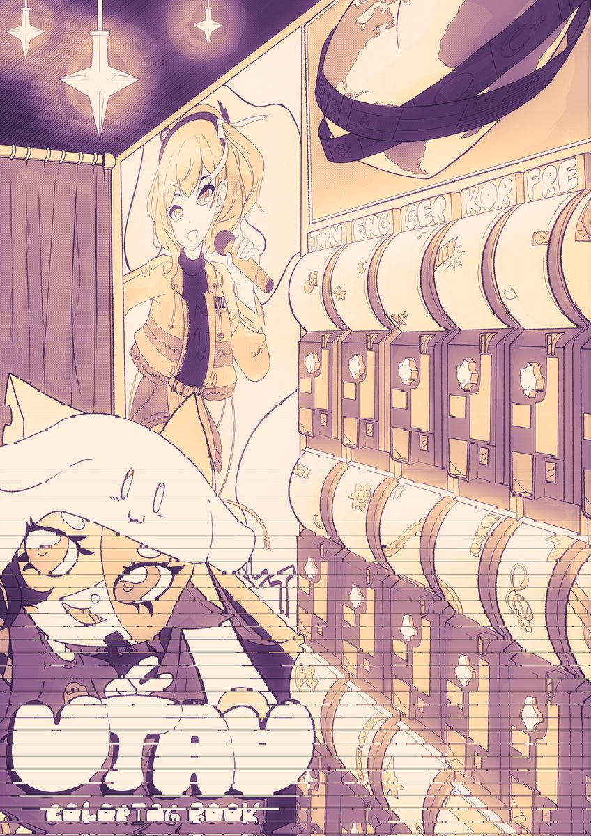 casshums's tweet photo. I got to do the cover for the @UTAUColoring Book Zine! ;7;/ It's absolutely FREE, and I would love to see how people color the cover! Please consider picking it up: https://t.co/lVlfAFpLbK https://t.co/y3RprgCKYK
