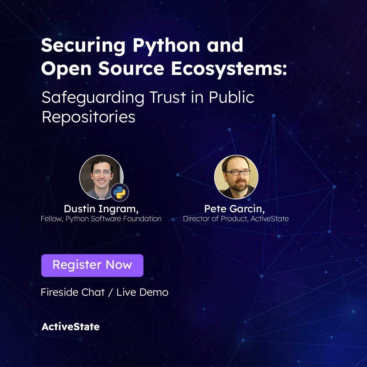 Join Dustin Ingram, a Fellow @ThePSF, and Activator Pete Garcin to our upcoming webinar on securing PyPI and open-source ecosystems. Get ready for an insightful discussion and invaluable insights from these industry experts. Secure your spot now: hubs.ly/Q02svkR70 #Python