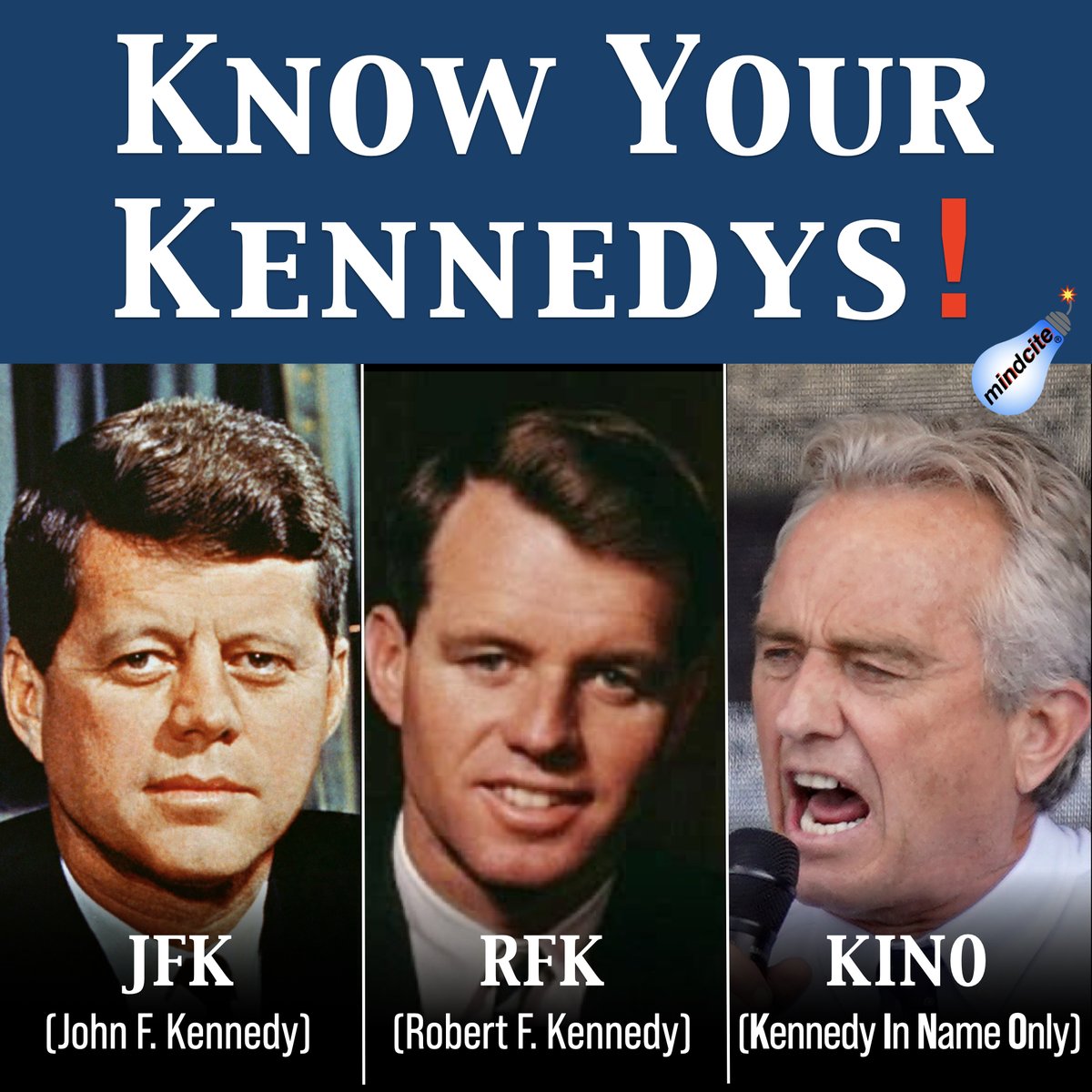 From JFK to RFK to RFK Jr, aka #KINO... 'When we are planning for posterity, we ought to remember that virtue is not hereditary.' -Thomas Paine To save democracy in 2024, nothing but voting Blue will do! #DemsUnited #ProudBlue