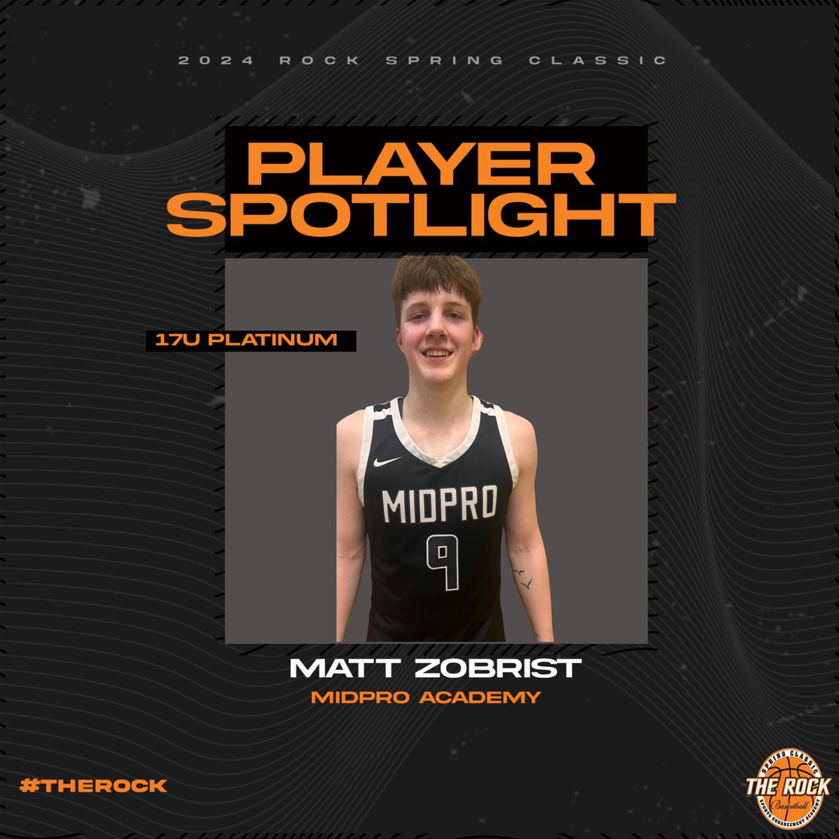 2025 Matt Zobrist had a monster game, scoring 23pts on 7 3’s in @MidProAcademy win over Midwest Renegade. #TheROCK