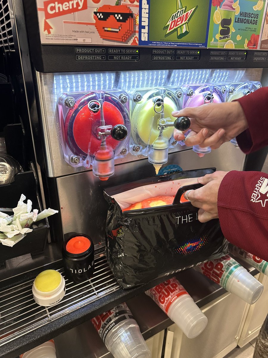 710labs's tweet photo. went ham for 7/11 bring your own cup day. this is how you reuse packaging https://t.co/qhLQW64GKf
