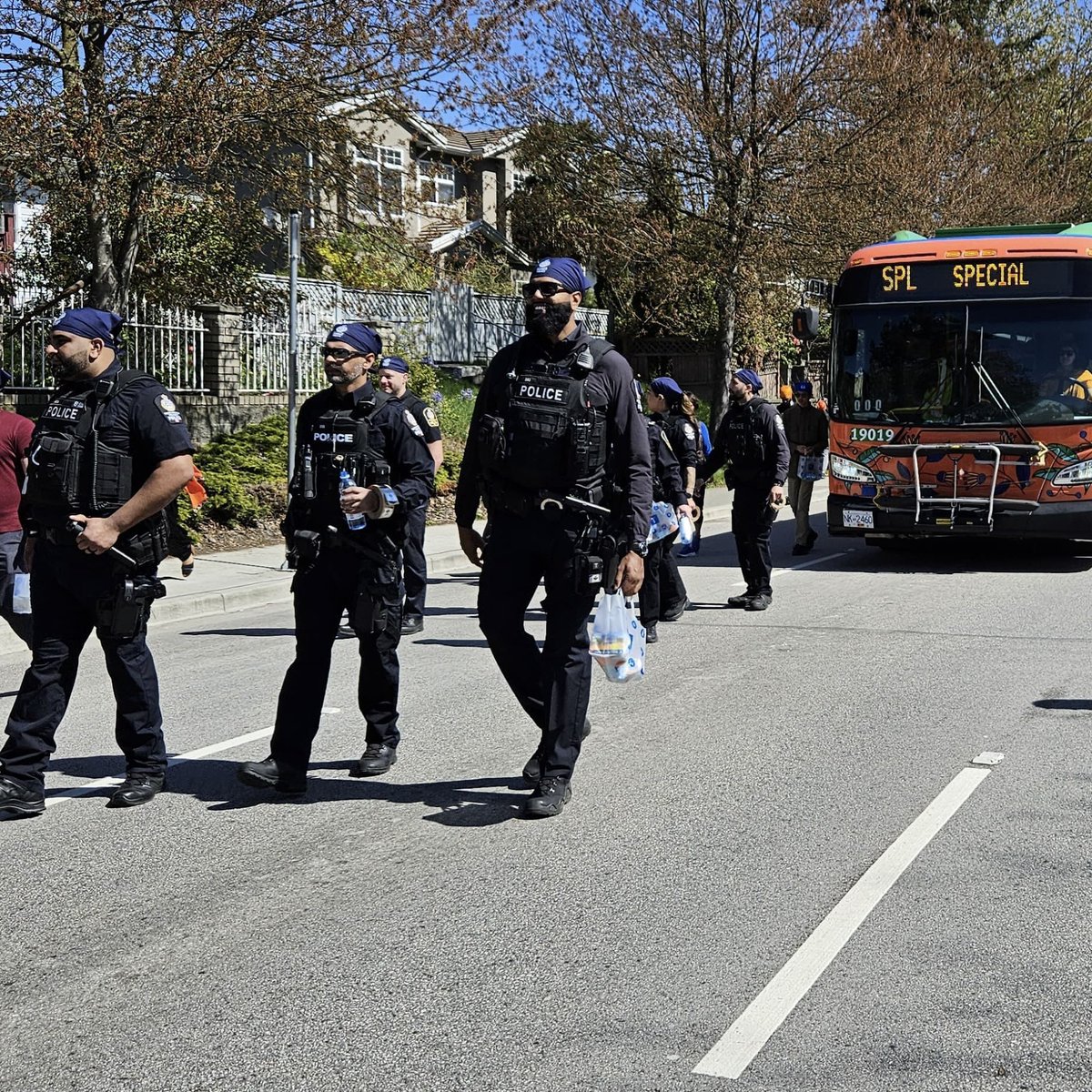 We’re having a blast at the Vaisakhi parade in Vancouver today, walking alongside our @TransLink partners and the gorgeous Vaisakhi bus. We’re looking forward to celebrating again in #SurreyBC next weekend!