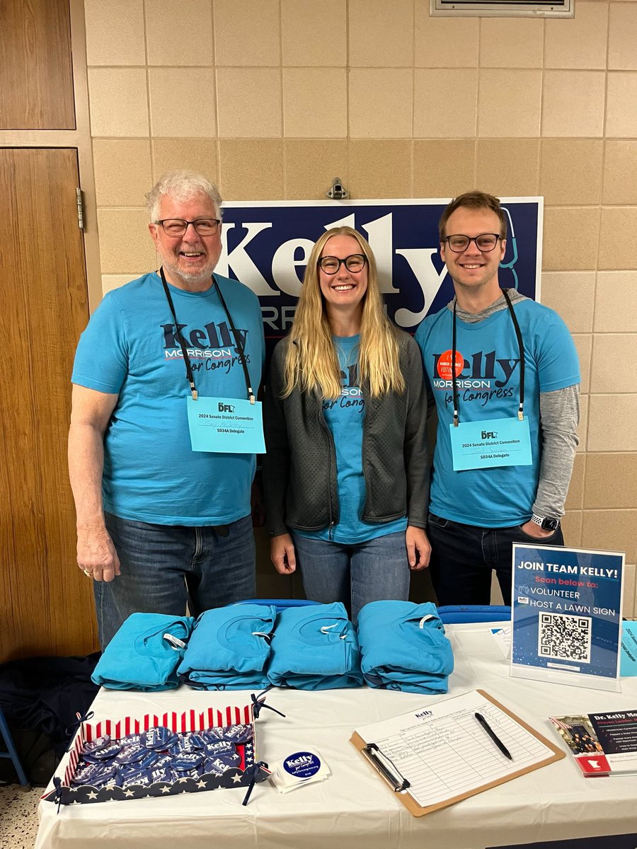 Great to see everyone out for @melissahortman and @Brian4MN at the Senate District 34 DFL convention today! Looking forward to working together to elect DFLers in November! #VoteBlue #KellyForCongress #SD34 #MN03