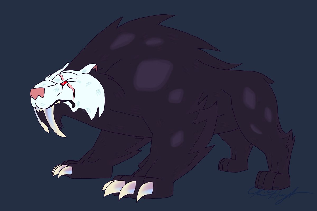 khevinz_art's tweet photo. "Biger's Full-Body"
.
.
.
#biger #ocart #originalcharacterart #creaturedesign #smilodon https://t.co/9rggesev6R