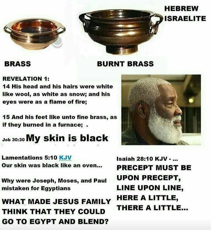 I_aM_TeaRY's tweet photo. He was not "joo-ish" he was a Jew.

Meaning from the tribe of Judah.

There's a difference.

And the Israelites in the Bible are BLACK.

The "joo-ish" are NOT the biblical Israelites.

That's why they call themselves "ISRAELIS"

Christ was A BLACK man. https://t.co/4uc2olIADz