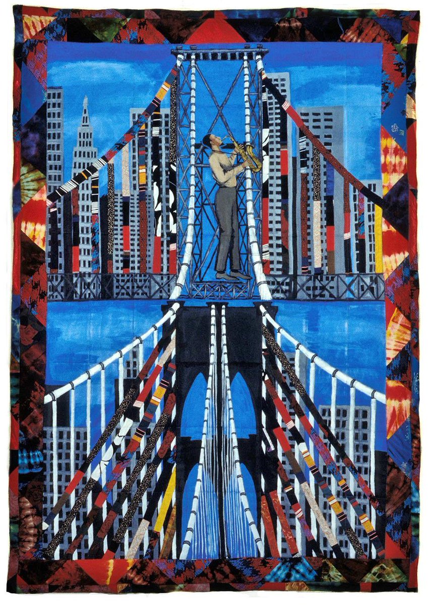 “Sonny's Bridge,” Faith Ringgold (1930-2024), acrylic on cotton canvas, 1986