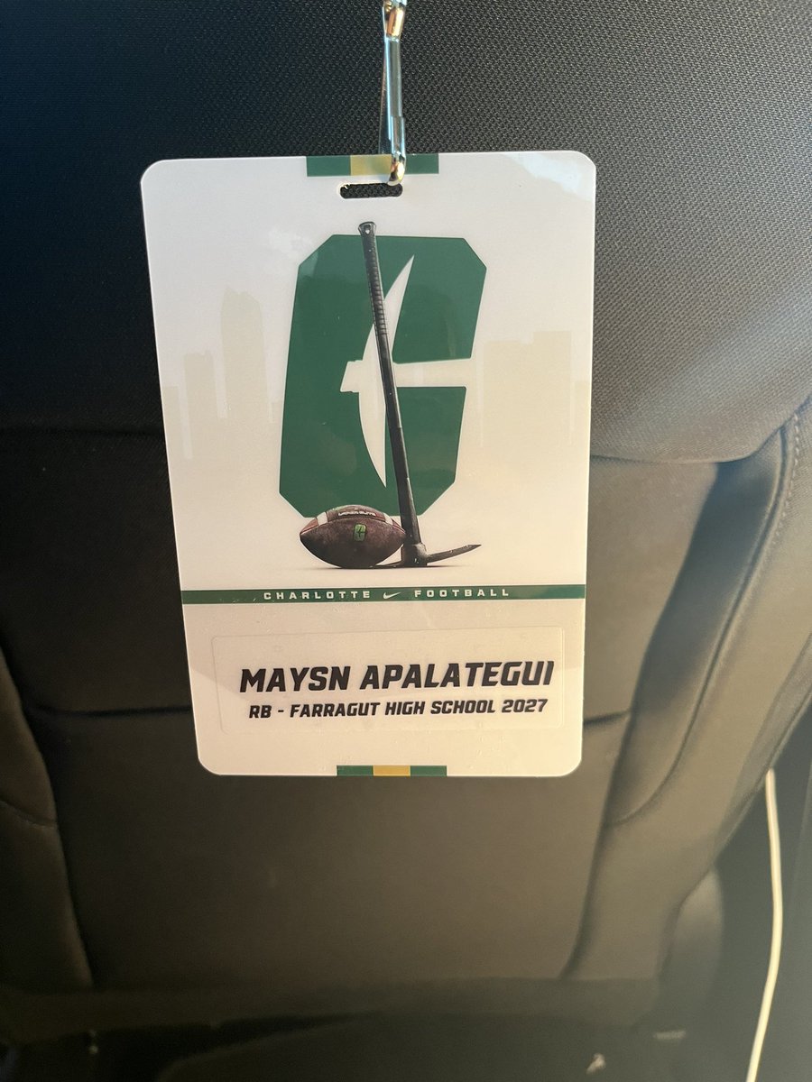 Spring Practice was great <a href="/CharlotteFTBL/">Charlotte Football</a> ! Had a good talk with  <a href="/CoachDLuckey/">Dwyan Luckey</a> ! Thank you for having me on campus today! <a href="/FarragutFB/">Farragut Football</a>