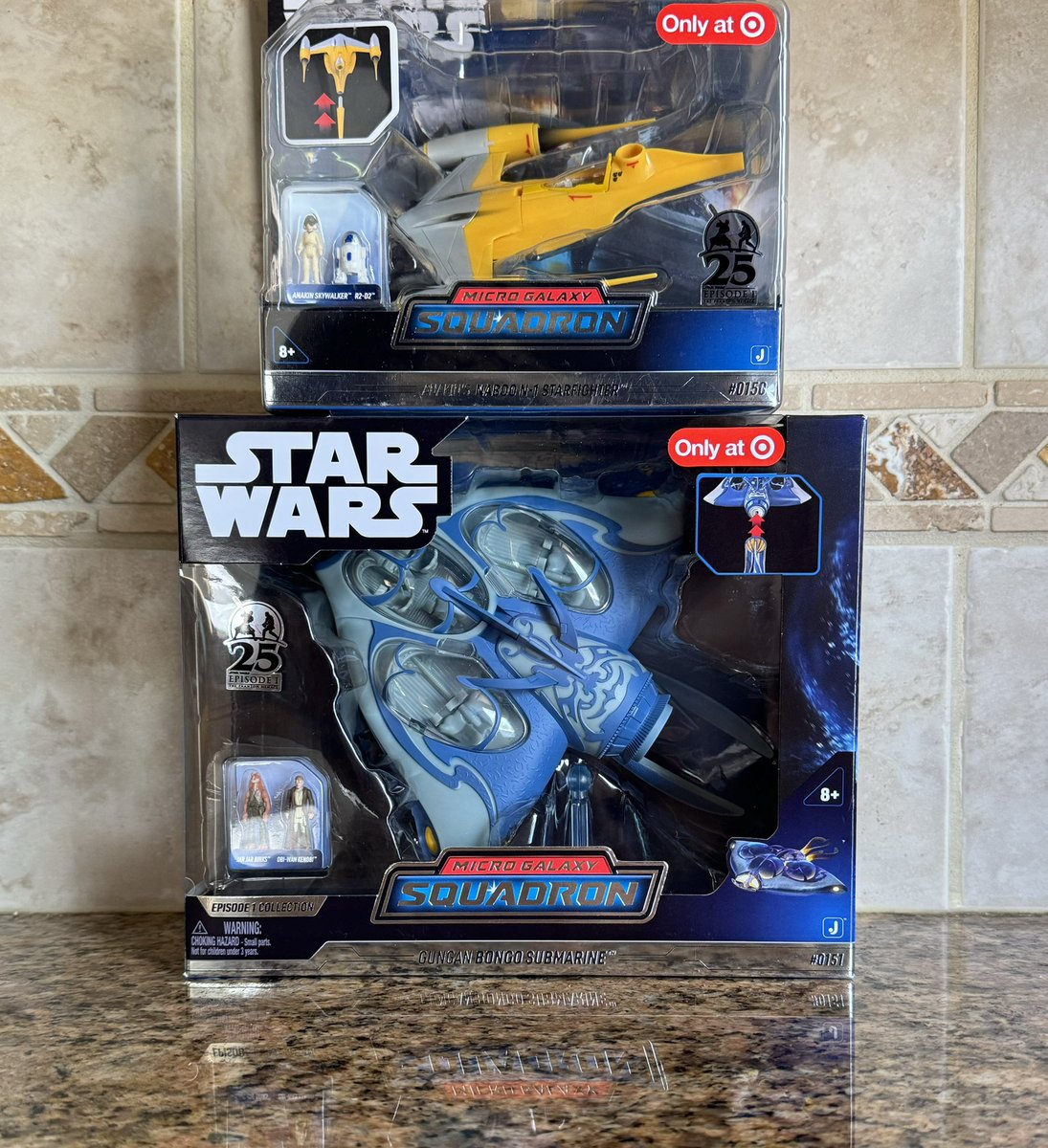 🎯 🚶‍♂️ ✅ - Picked up the Target exclusive Star Wars Micro Galaxy Squadron sets! . #StarWars #ThePhantomMenace #AnakinSkywalker #ObiWanKenobi #JarJarBinks #MicroGalaxy #MicroGalaxySquadron #Collectibles #DisTrackers #Jazwares #Collector