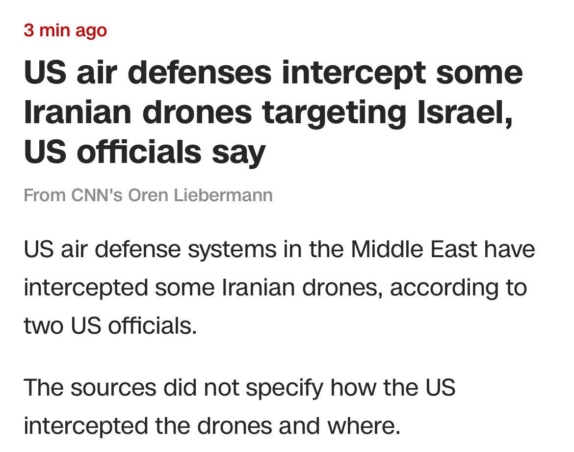 🇵🇸🇮🇱#Breaking
🚨US forces shoot down the first Iranian drones.
#Iran
#Israel
#Palestine
#FreePalestine