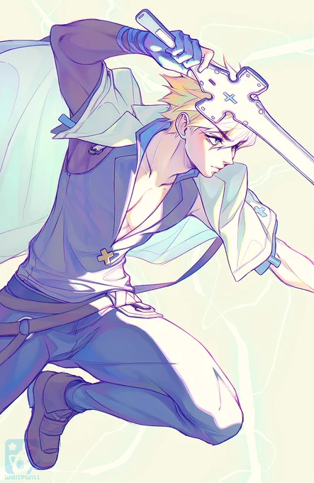 Artwork I did for my friends card deck that they will be selling soon, with all the GGST characters - you should check them out :3c   #kykiske #GuiltyGearStrive #GGST #Ky 