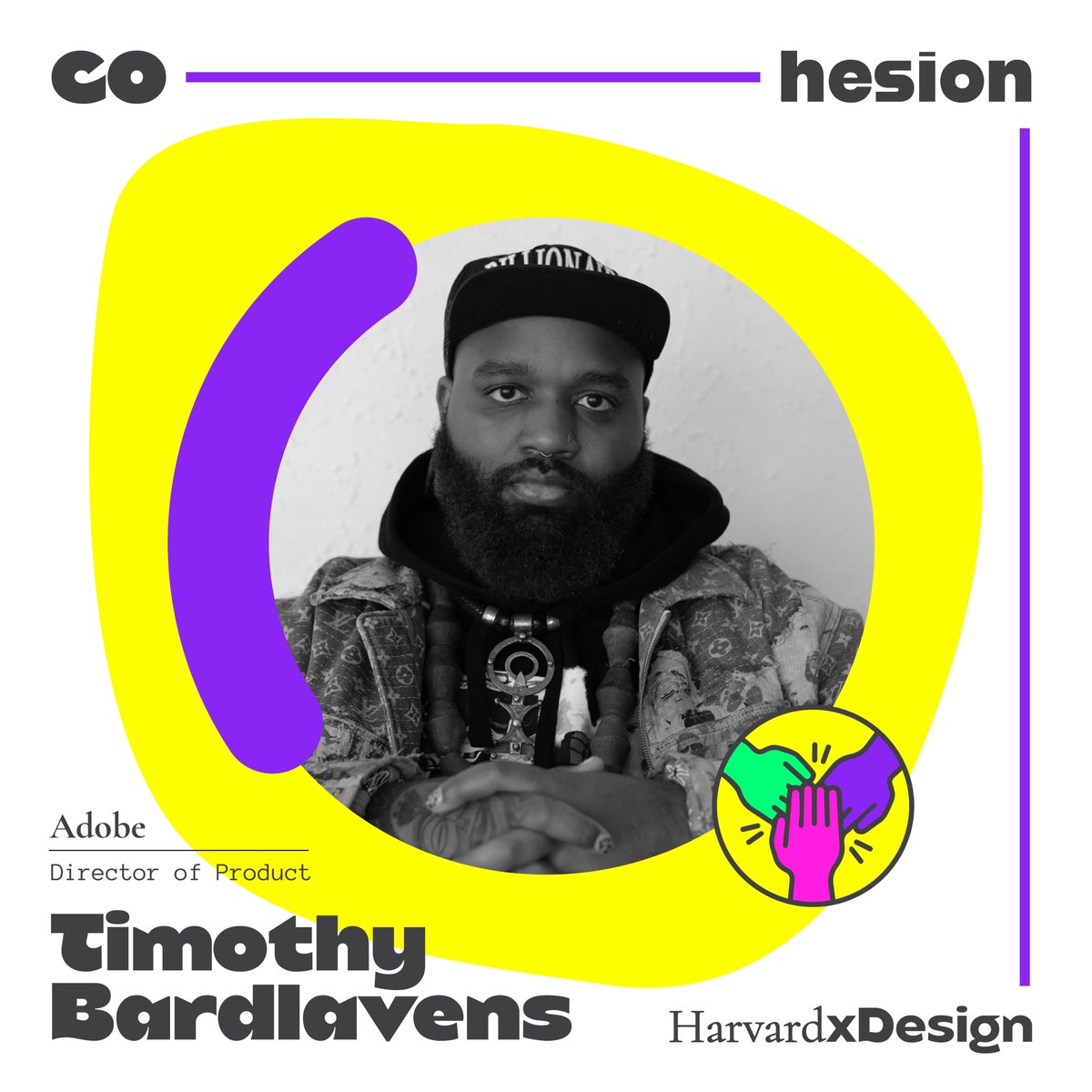 harvardxdesign's tweet photo. 📣 Speaker Announcement 📣
Timothy Bardlavens is chaotic good. He is a Gay, Black man from the Carolinas, a highly regarded social intrapreneur, and an advocate for equity in technology and design. https://t.co/IA8P6WJRoQ