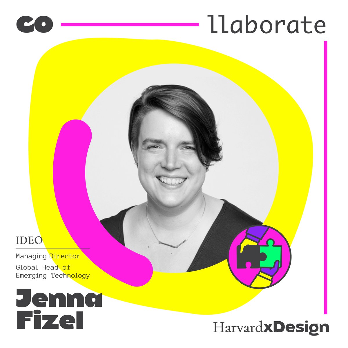 harvardxdesign's tweet photo. 📣 Speaker Announcement 📣
Jenna Fizel heads IDEO's Emerging Technology practice, where they focus on blending information with tangible experiences through AI, XR, and digital fabrication. https://t.co/vAqJEgQZ6i