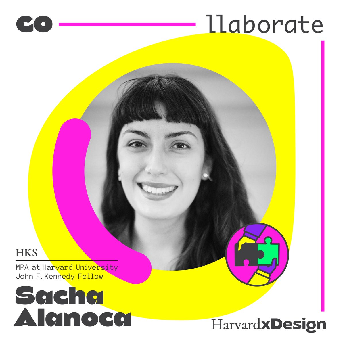 harvardxdesign's tweet photo. 📣 Speaker Announcement 📣
Sacha Alanoca is an AI Governance researcher, John F. Kennedy Fellow, and MPA Candidate at Harvard. https://t.co/RhagT6FECR