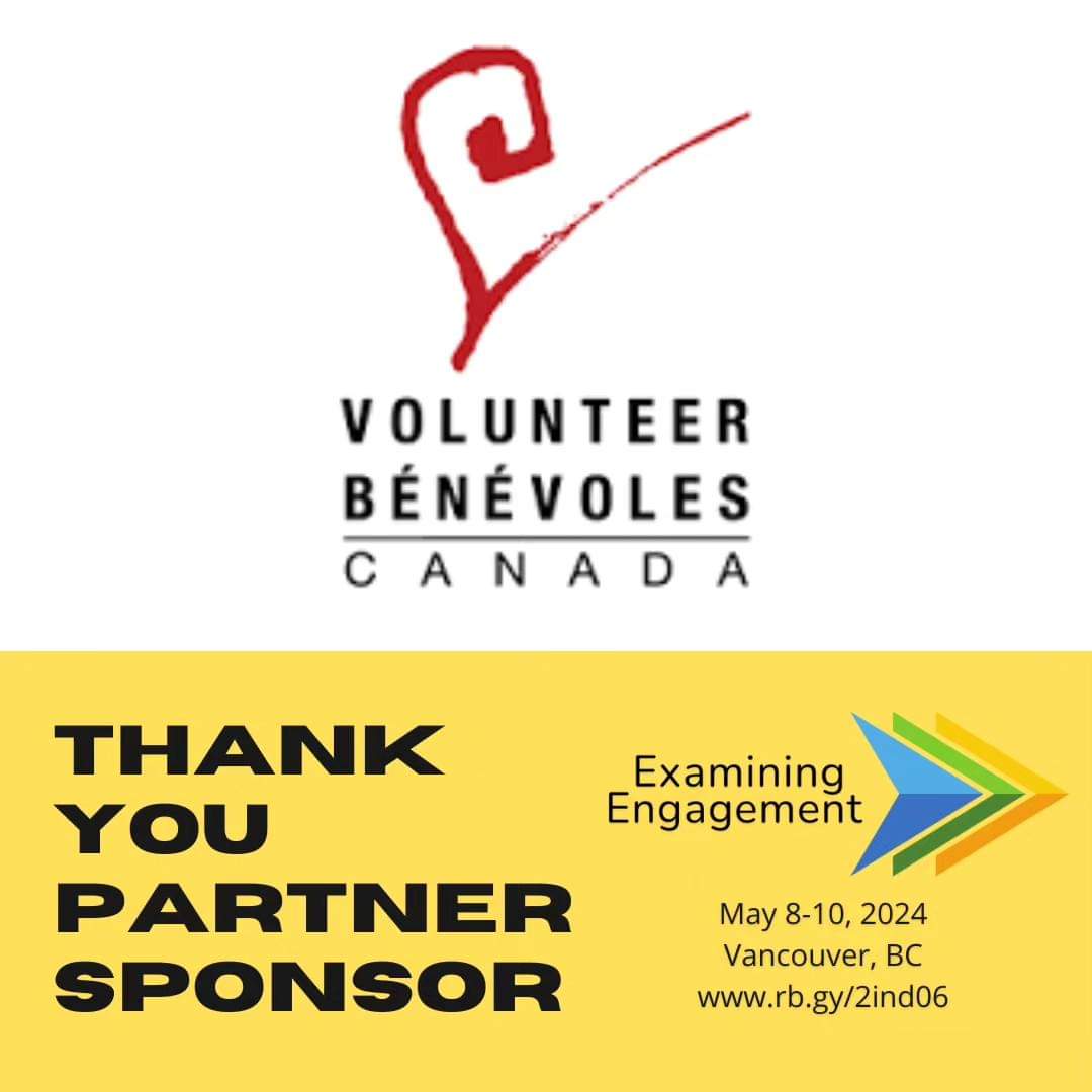 🌟 Big Thank You to Our Partner Sponsor, Volunteer Canada! 🌟

We want to extend a heartfelt thank you to our incredible sponsors for their generous support of the National Conference for Volunteer Management Professionals. 
rb.gy/2ind06
#LOVols #VolunteerEngagement