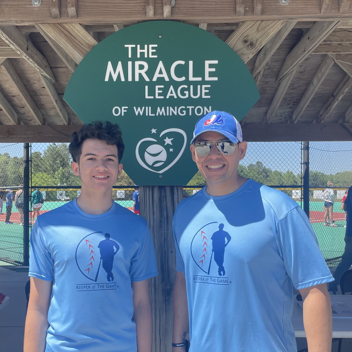 Keeper is proud to be in North Carolina❗️

Thanks to Salomon and Kevin Manríquez for representing us at The Miracle League of Wilmington for a beautiful day of serving those with special needs and disabilities. ⚾️💙

#keeperofthegame