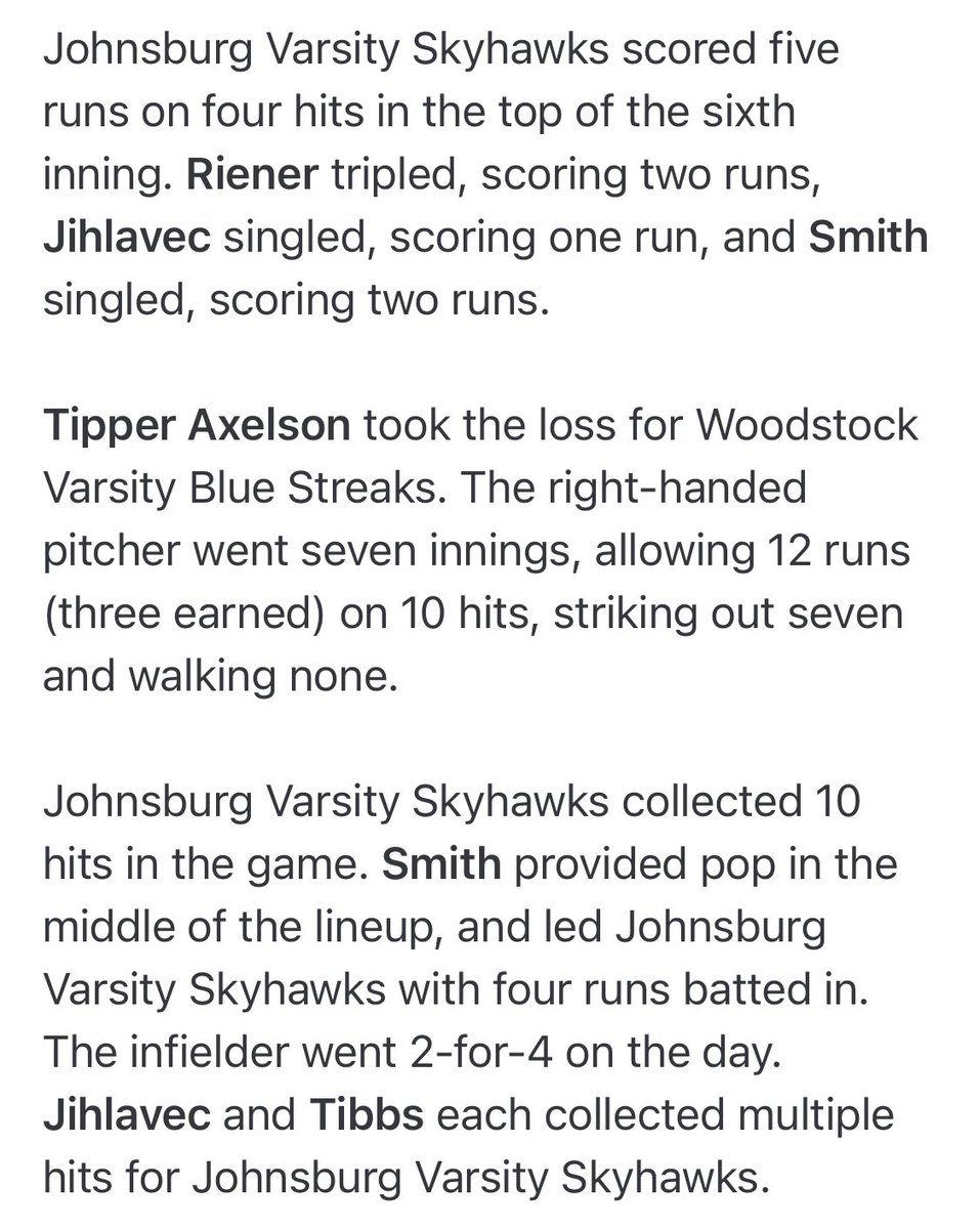 Recap of our Win vs Woodstock: