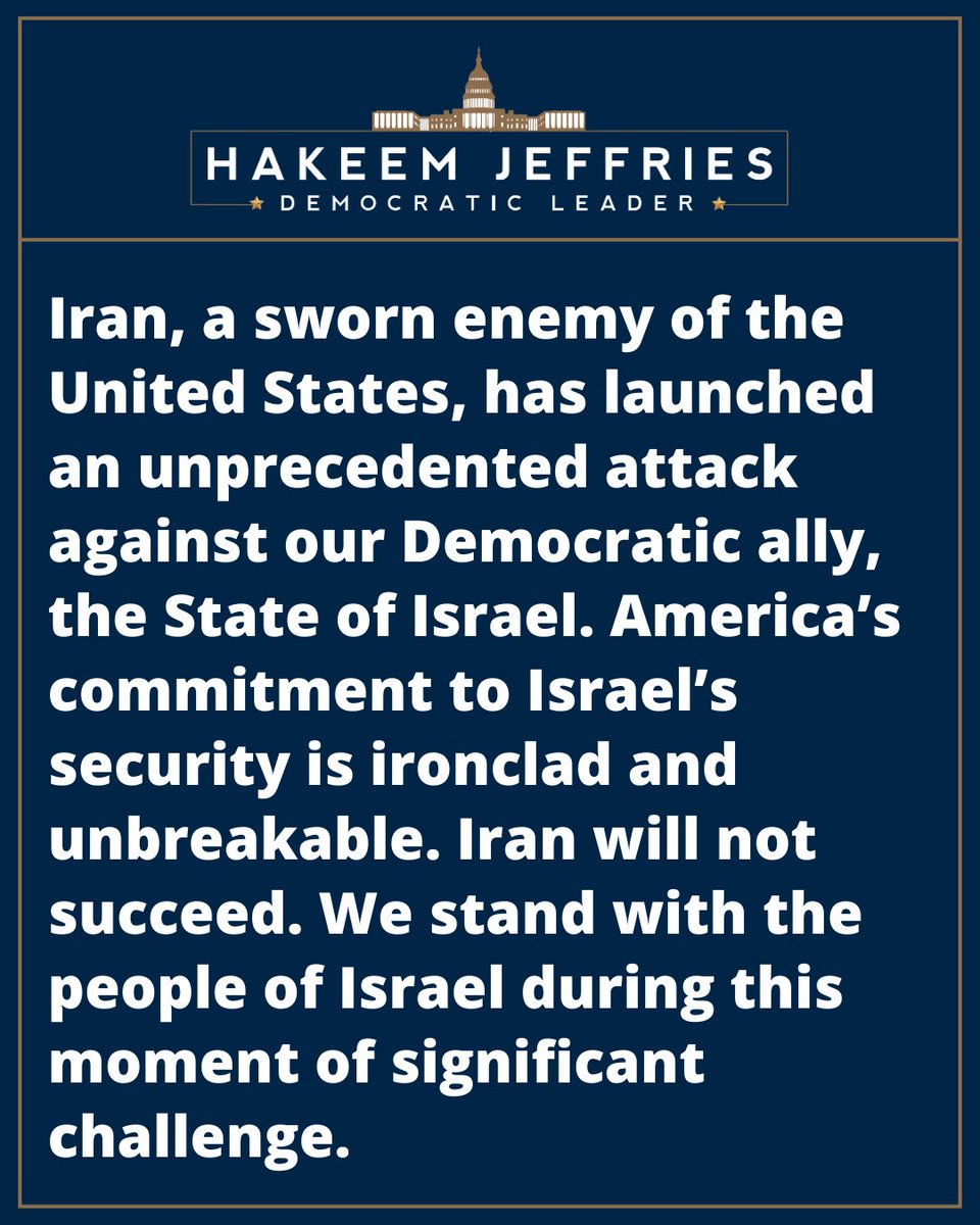Statement in connection with Iran’s unprecedented attack against the State of Israel.