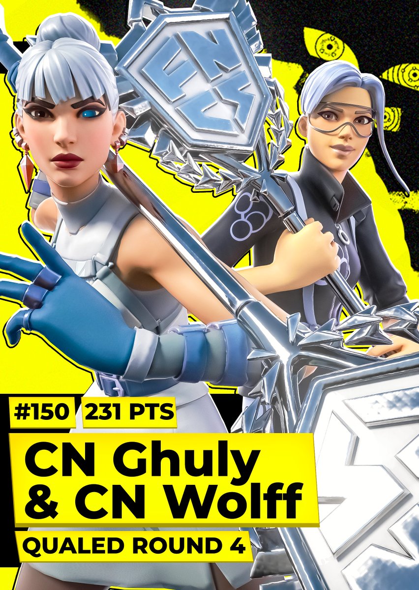 What a day for our boys, so proud of them !!! Congrats to our players <a href="/CNWolff/">Wolff</a>  and <a href="/ghulyFN/">Ghuly</a>  who managed to qual FNCS week 1 Round 4 !!
⚫️🟡⚫️🟡 #cnontop #getcrackin