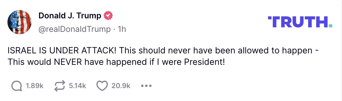 Fact: When Trump was President, Iran bombed a U.S. base