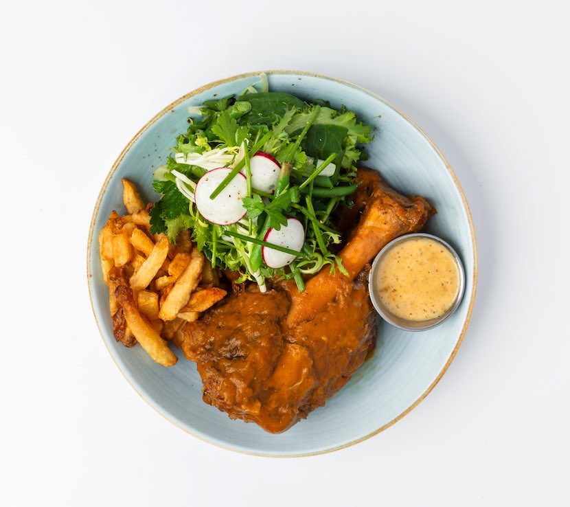 Launching Tuesday at dinner. JAMBONNEAU. Say it. Or if you can’t,  you can also call it pork shank. Now that’s a a manly meal. #manmeal #betterthanaturkeyleg