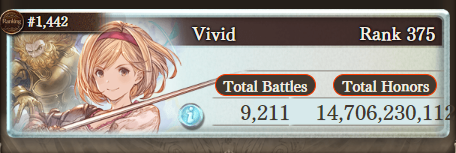 VividAriah's tweet photo. 古戦場お疲れさまでした～　made it into 2k just by virtue of having to fight on day 3 and 4. https://t.co/uHhedlLQT0