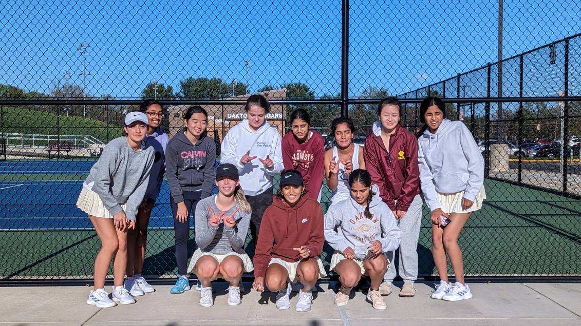 Congratulations to Oakton Girls on a 9-0 sweep of Westfield. Congrats to freshmen Srivi and Maria on their 10-0 win at 3rd doubles. #GoCougars