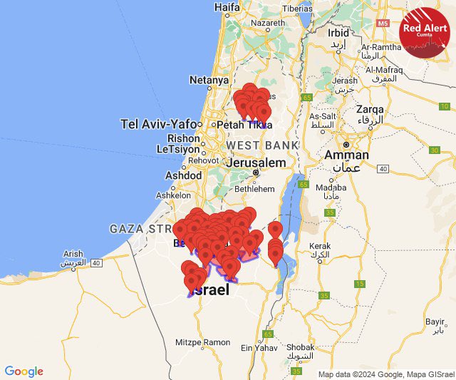 BREAKING: Rocket sirens ring across Israel. #IsraelUnderAttack