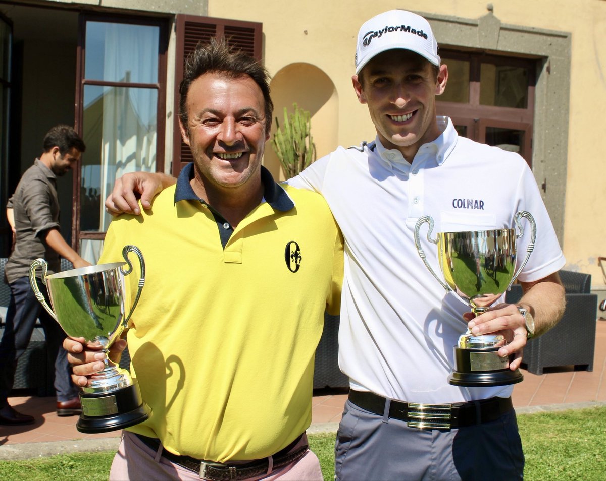 It’s our long time member @Lorenzo_Gagli to represent Italy at @TheMasters #88 this time as a caddie on the bag of a super champ #JoseMariaOlazabal (two green jacket at home!) Here in team with @peppocano winning the #PGAItaly 2017 #FourballChamp ⬇️⬇️⬇️