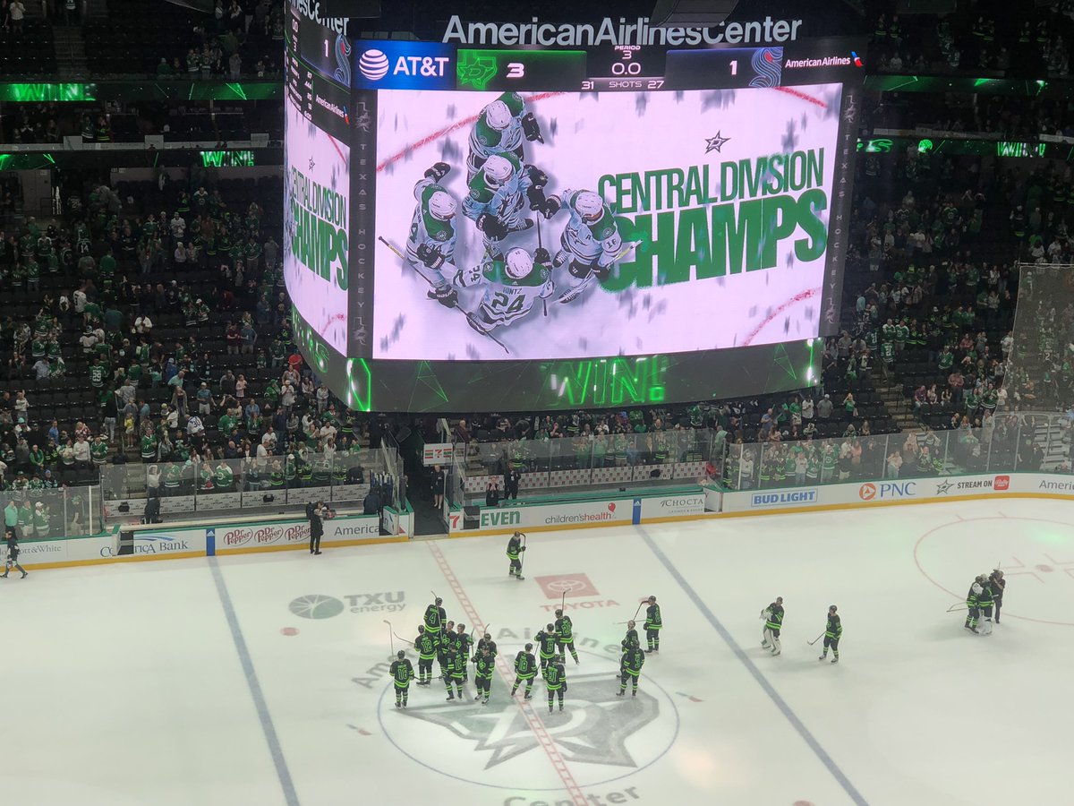 'Obviously, we want to hang more important banners than that,' Jake Oettinger said after the Dallas Stars clinched the Central Division today.