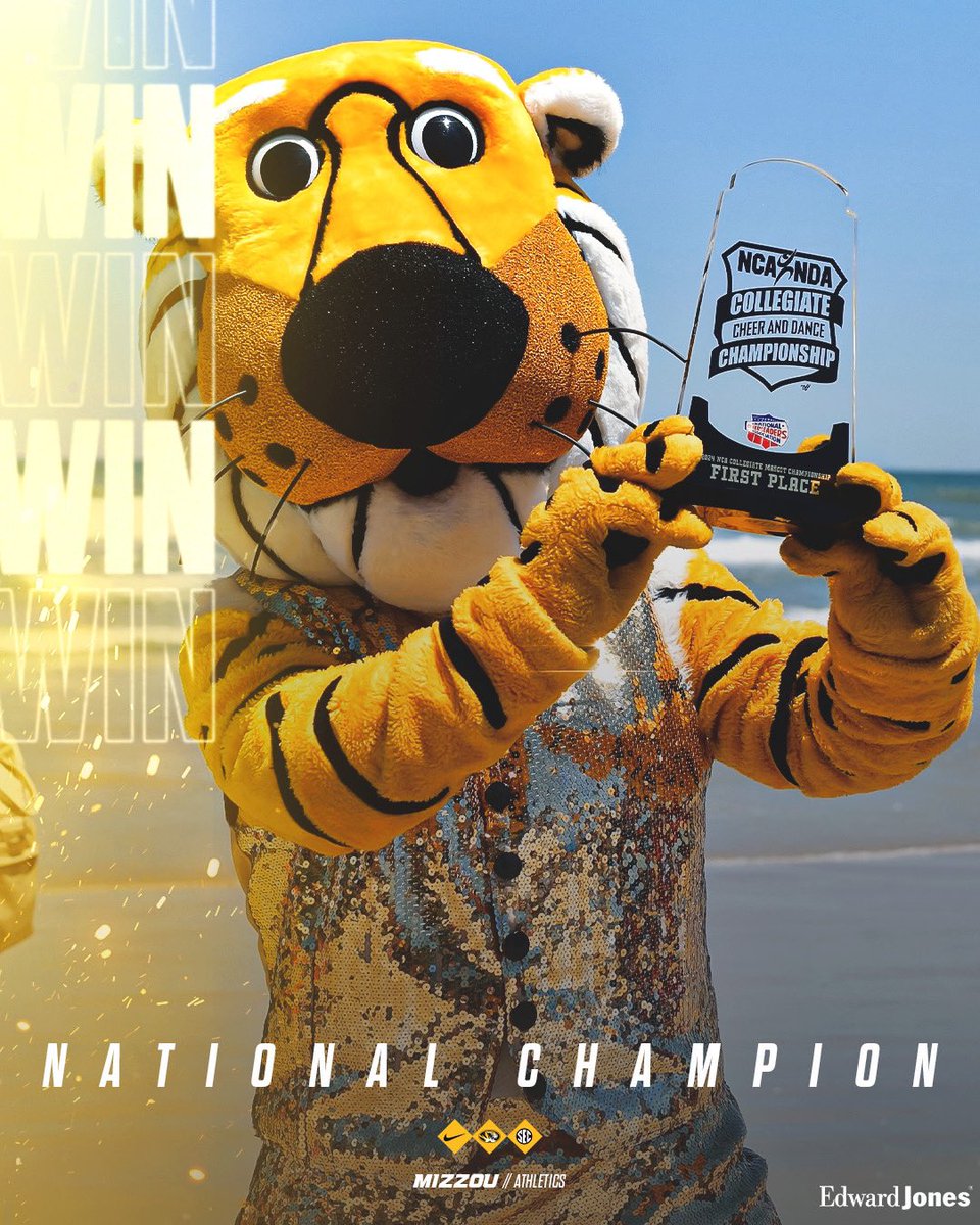 Named Best Mascot at the 2024 NCA & NDA College Nationals, our very own @TrumanTiger_MU! Congrats, Truman! #MIZ🐯
