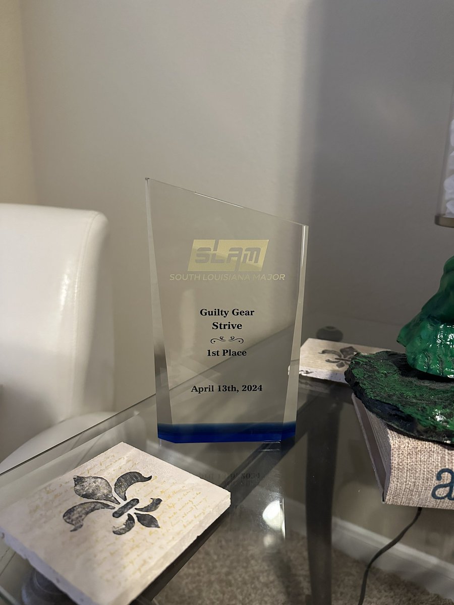 I won my first major today, #SLAM2024!! It makes me so happy to see my progress in this game after starting 2 years ago; strive starting me out in floor 3 and never hearing of guilty gear before strive. Winning this tournament was such a huge accomplishment. (1)