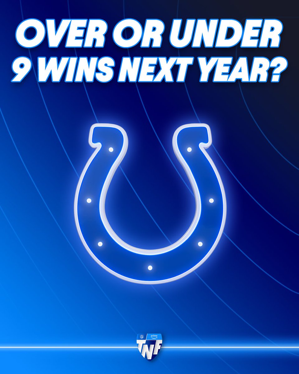 How we feeling about the Colts? 🐴