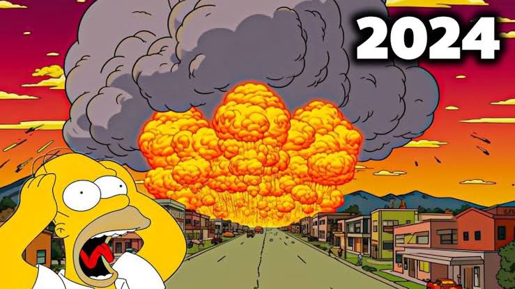 000alakshendra's tweet photo. Prediction of Simpsons started taking its shape for 2024.

#WorldWar3 #ISRAEL #Isreal https://t.co/mk1UU1JZIU