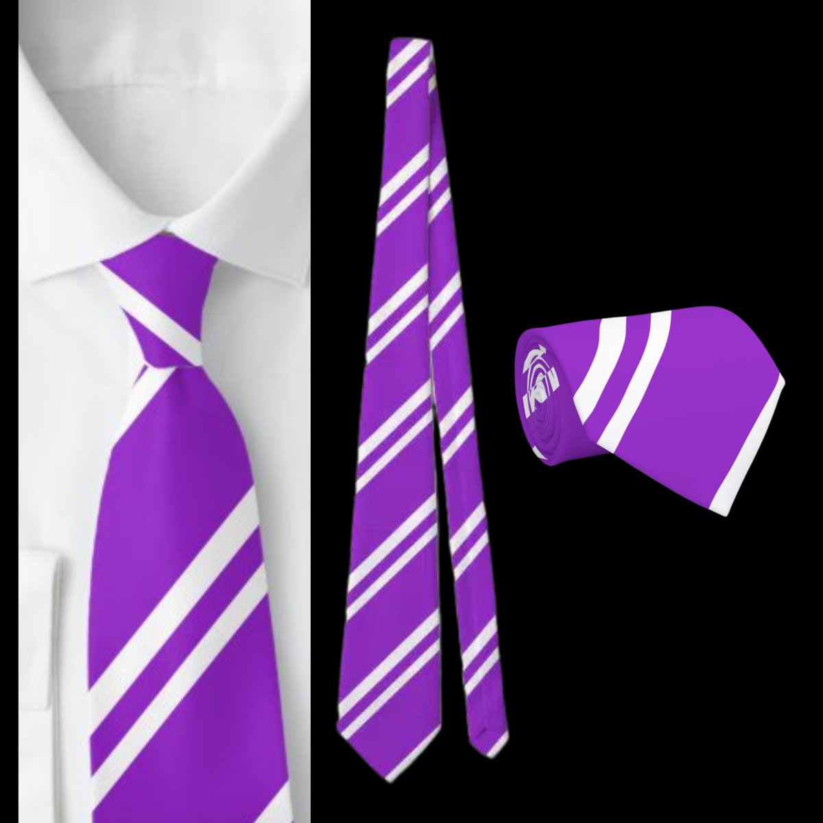 Purple White Striped Pattern Neck Tie zazzle.com/z/znl5jp3s?rf=… via @zazzle #PURPLE_KISS #necklace #BlackRock #Men #menwear #accessories #WEARE #pattern #striped #CHIQUITA 
#fashion #multi #clothing #brand #llc #official #clothingbrand #clothingline #clothingstore