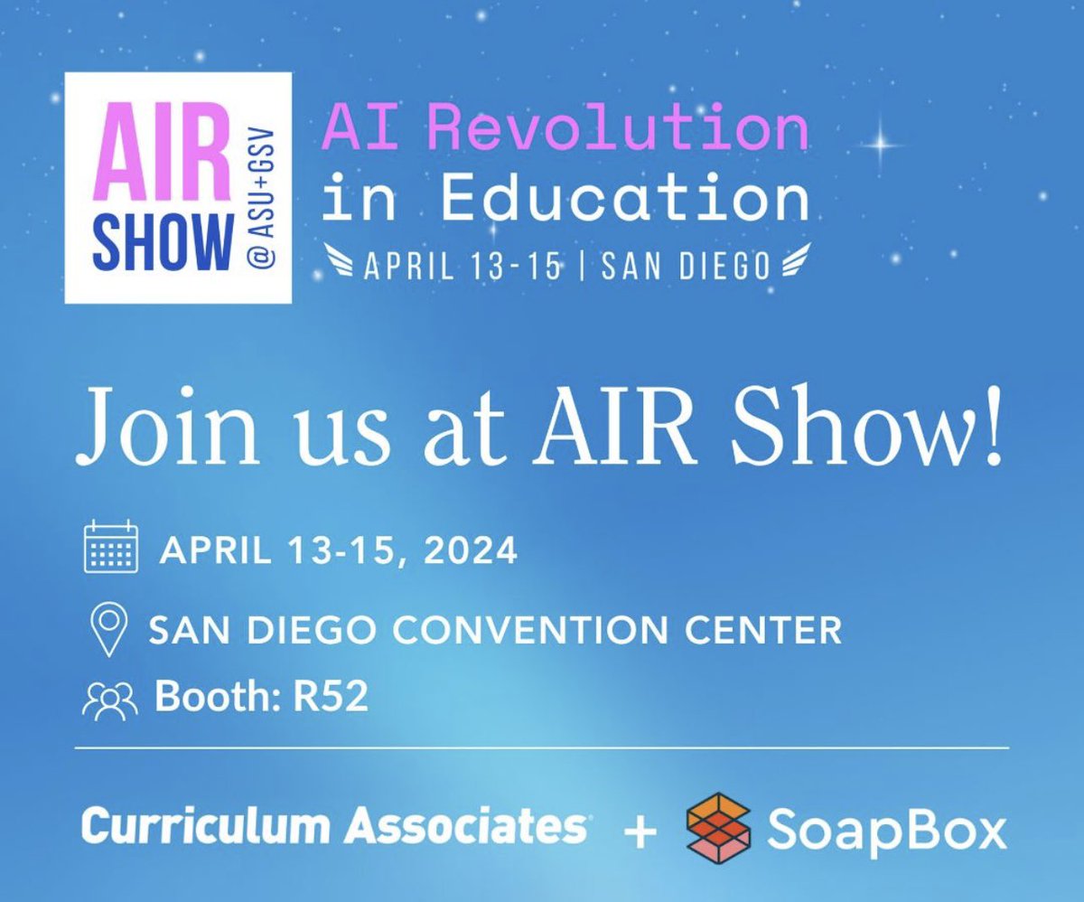 At the @digitalpromise session on responsible #AI and educators were encouraged to ask #EdTech vendors what general AI models their technology is built on. 💬 The answer for Curriculum Associates + @soapboxlabs is an easy and transparent one: Our voice AI is built on our own,…