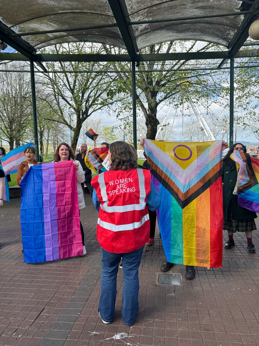 One  of our many stewards #HoldingTheLine. Thank you to all of our stewards and media team today. You are amazing women. Also, thank you to the women who came and spoke. You are all amazing women. #WomenAreSpeakingLimerick #HoldTheLine