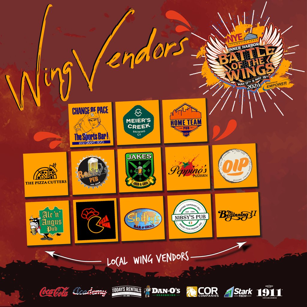 FoxSportsSyr's tweet photo. Attention all wing enthusiasts! Don't miss out on the exciting Battle of The Wings, May 17th and 18th at the Inner Harbor, where you can witness the intense competition between top wing vendors. Support your favorite contenders as they vie for the prestigious title of best wings. https://t.co/1hK5QH0oFz