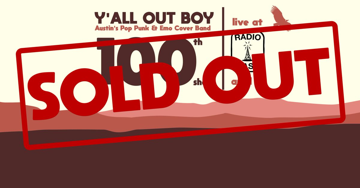YallOutBoyATX's tweet photo. SOLD OUT tonight 🤘🤘See y’all at Radio East! https://t.co/9hBx3ltO68