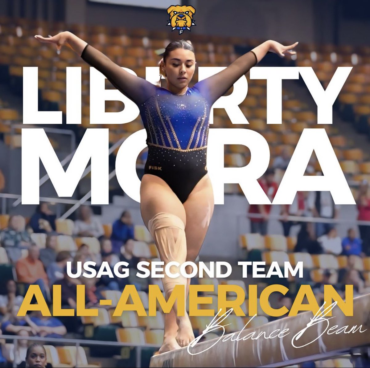 Congratulations to Liberty Mora on being named USAG Second-Team All-American on the Balance Beam 🏆💙

#GoBulldogs