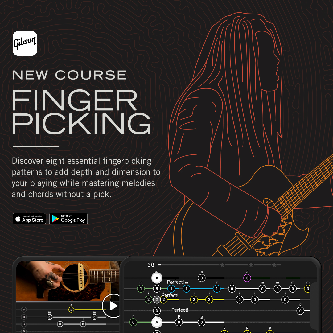 Introducing The Ultimate Fingerpicking Course! Discover eight essential fingerpicking patterns to add depth and dimension to your playing while mastering melodies and chords without a pick. PLAY NOW: ow.ly/7FF950Rbshq