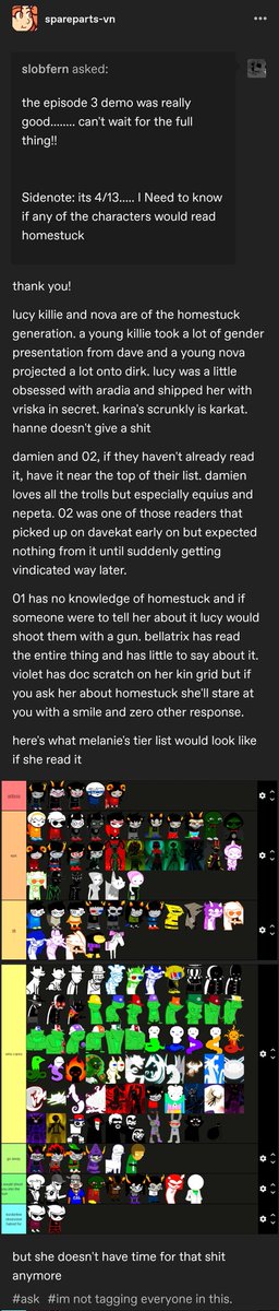 nascentambition's tweet photo. // OFFICIAL SPARE PARTS HOMESTUCK INFO https://t.co/NnDFxzugkL