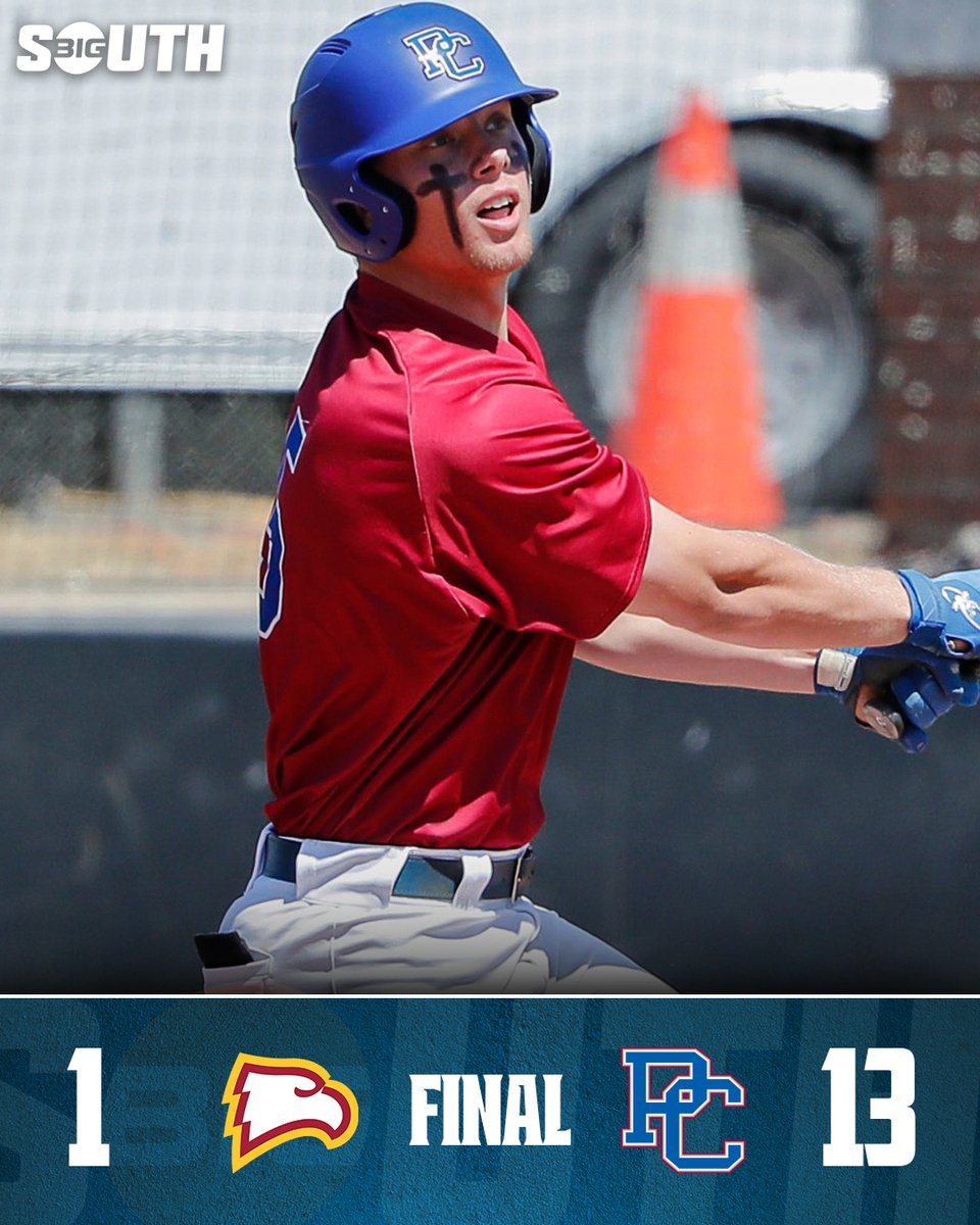 Joel Dragoo finishes a single shy of the cycle as PC cruises to its 5⃣th-straight league win 🔥 #BigSouthBase | @BlueHoseBSB