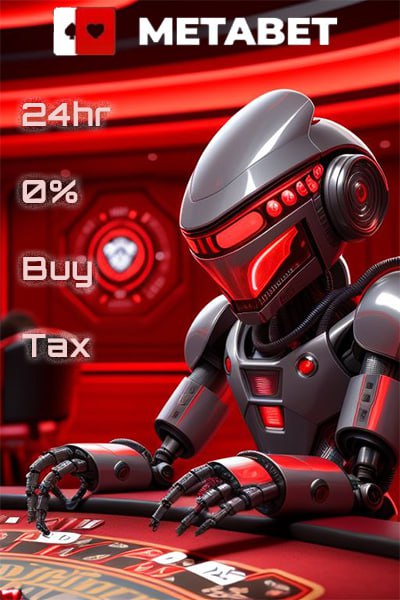 📣METABET 24HR 0% BUY TAX📣 🏆$500 PRIZE FOR BIGGEST BUY🏆 🦾 MUST HOLD FOR 24HR TO WIN 🦾 🔥 LIMITED TIME OFFER 🔥 🔗 BUY LINK: v2.info.uniswap.org/pair/0xd30567f… 📈 CHART: dextools.io/app/en/ether/p… 🗣TELEGRAM: t.me/MetaBET_TG 📍Take this opportunity to grab a bag of $MBET…