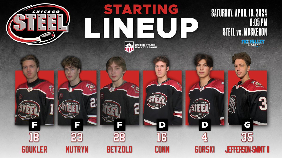 Some fresh faces for tonight's starting lineup #FeelSteel
