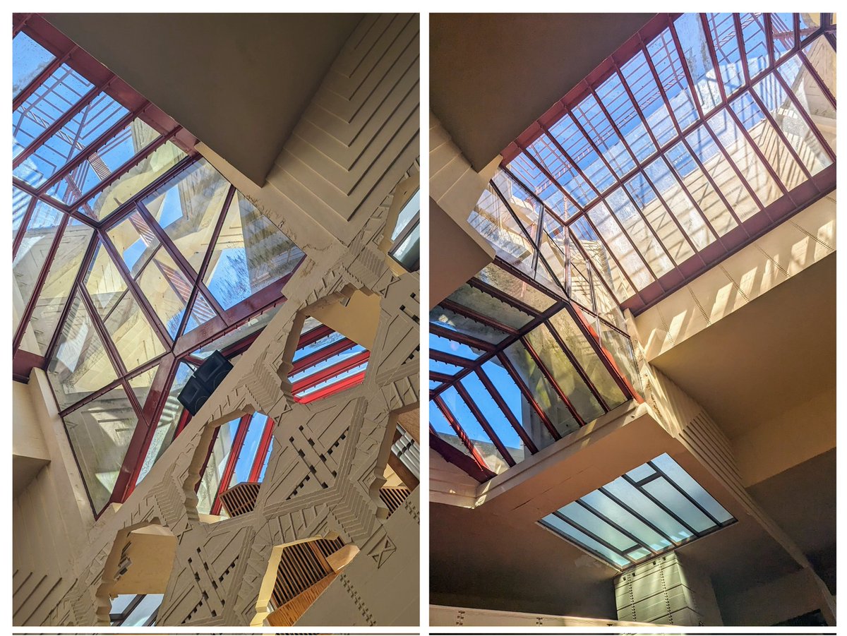 JacksonParish's tweet photo. Sitting in the Annie Pfeiffer Chapel at Florida Southern College. FSC is home to the largest single site collection of Frank Lloyd Wright architecture and has been designated a National Historic Landmark. https://t.co/ds2fBkcjC9