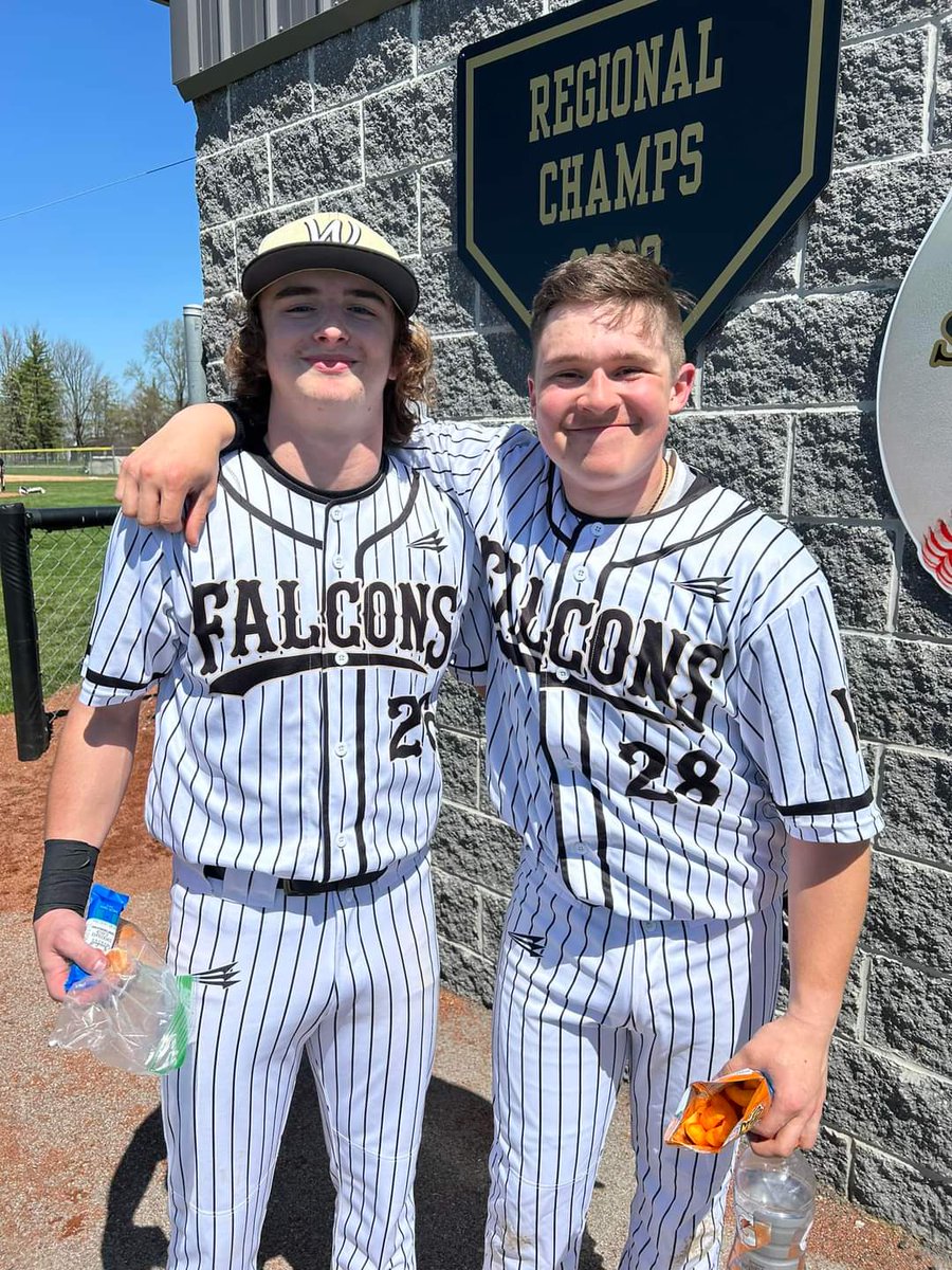 Congrats to Pitcher,Landon Profidio, 2026, Catcher Cooper Hummel, 2025, and 7 defensive standout teammates on throwing the first ever Perfect Game in Winchester Community High School History. 10k's on the day for a 2-0 Win. @cooper_hummel28 @FW_Tigers_17u @coachmckinstry