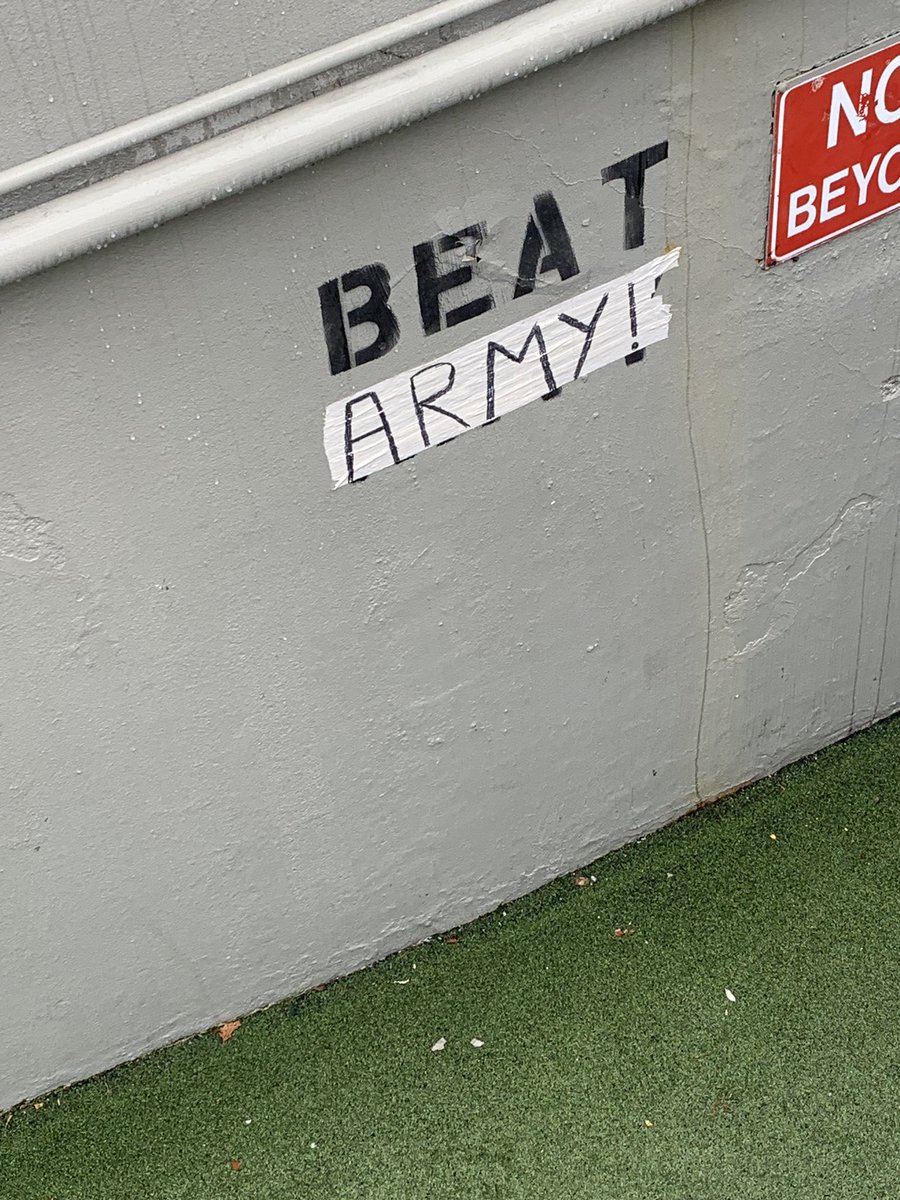 Yeah, not today navy!! Go <a href="/ArmyWP_MLax/">Army Men's Lacrosse</a> <a href="/NavyAthletics/">Navy Athletics</a> 
Well played game by both teams. We sung 2d!!